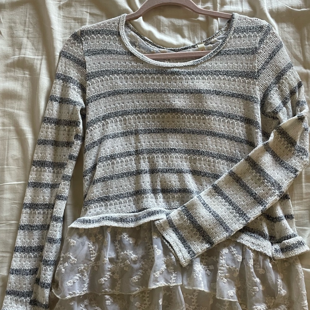 Knit + Lace Orange Creek Top (purchased from Von Maur)